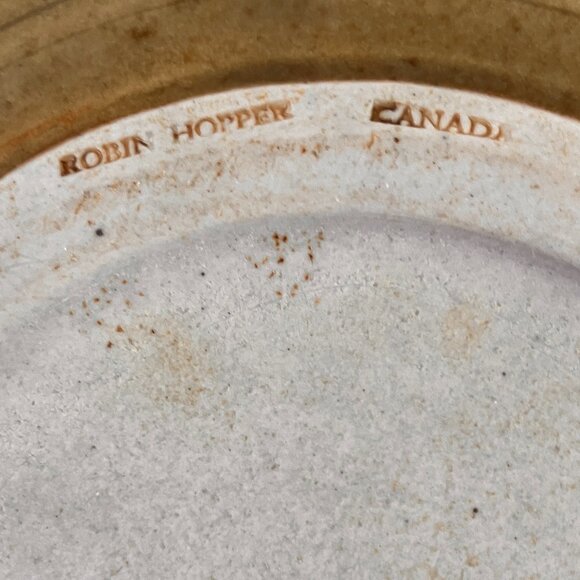 Vintage Glazed Pottery Lidded Pot by Robin Hopper - CANADA - Picture 10 of 10